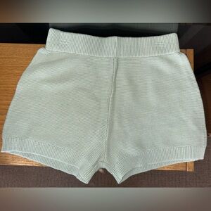 Mint Green Knit Shorts